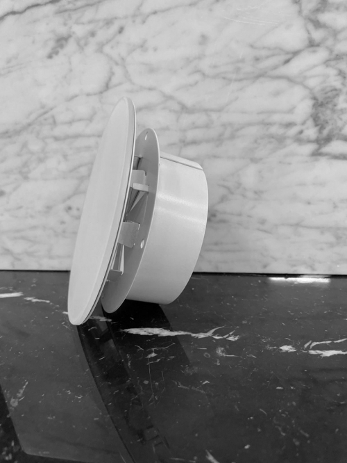 Диффузор стеклянный Mmotors 125 мм белый с регулировкой расхода воздуха